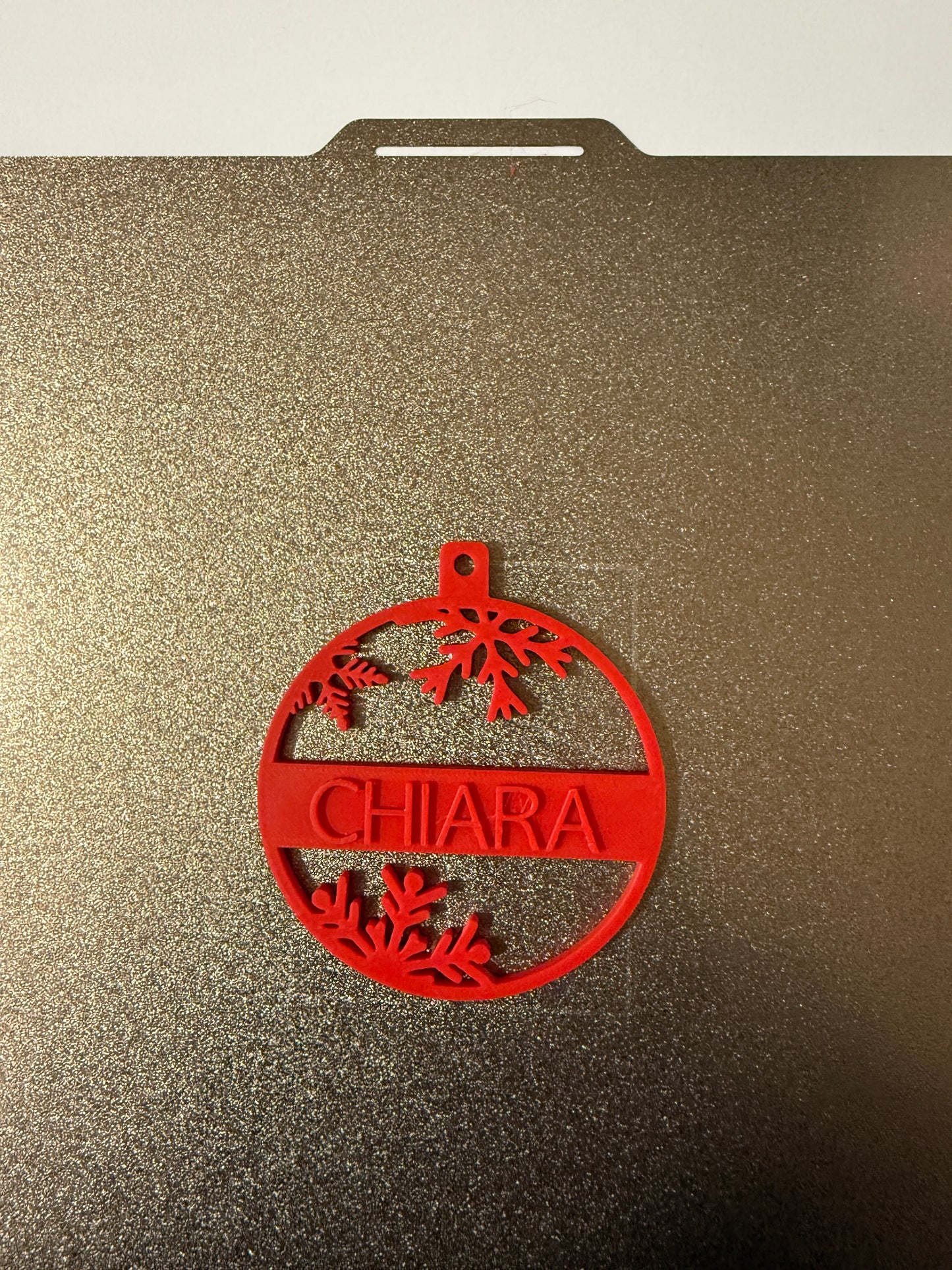 Personalisierte 3D-gedruckte Weihnachtskugeln