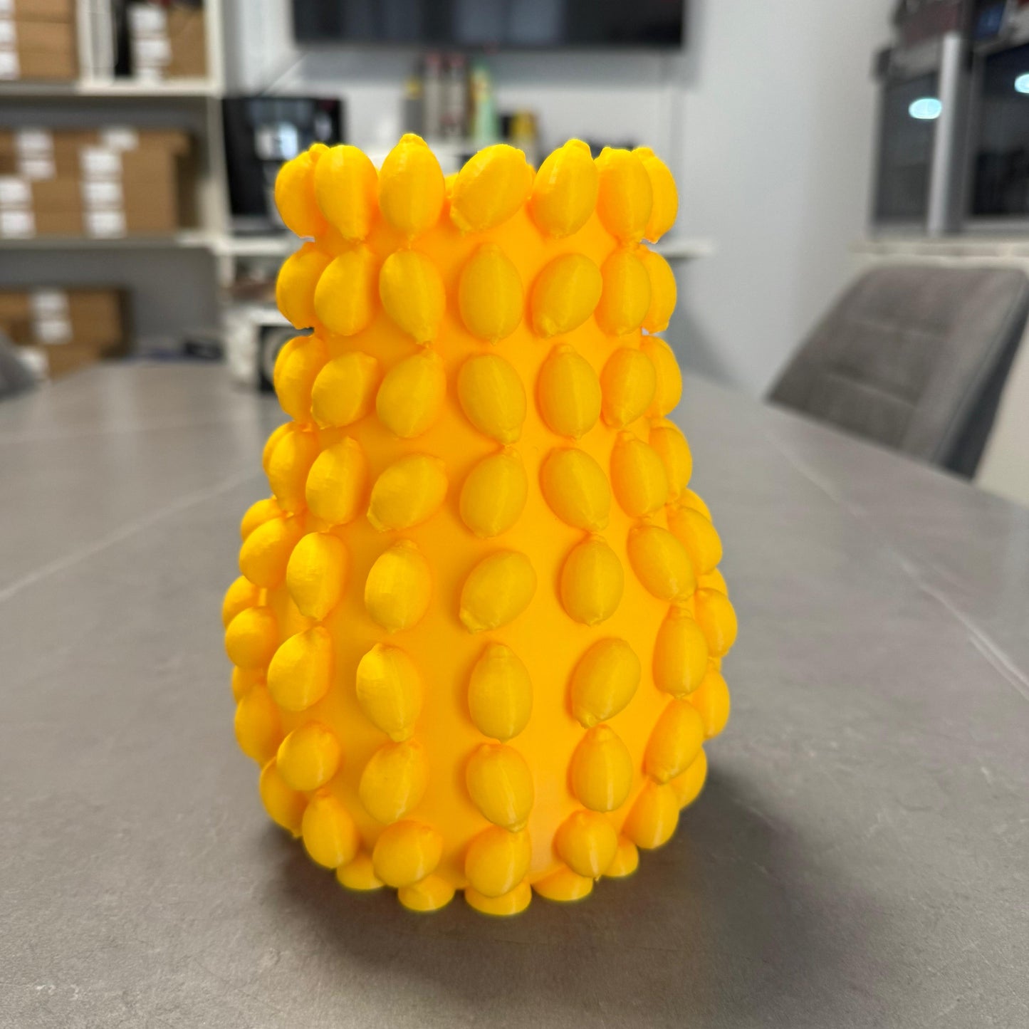 3D Gedruckte Zitronen Vase in 3 Größen