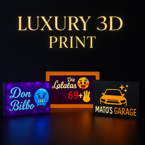 LEDs Rahmen - Personaliesiert - Firmenlogo Tiktok Insta ect