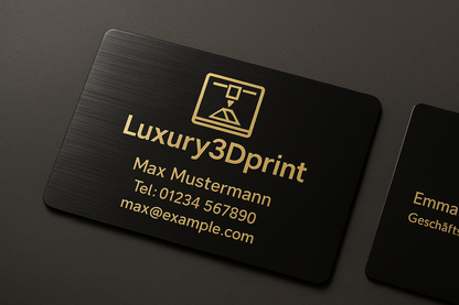 Visitenkarten - Premium Qualität aus Aluminium - Personalisiert