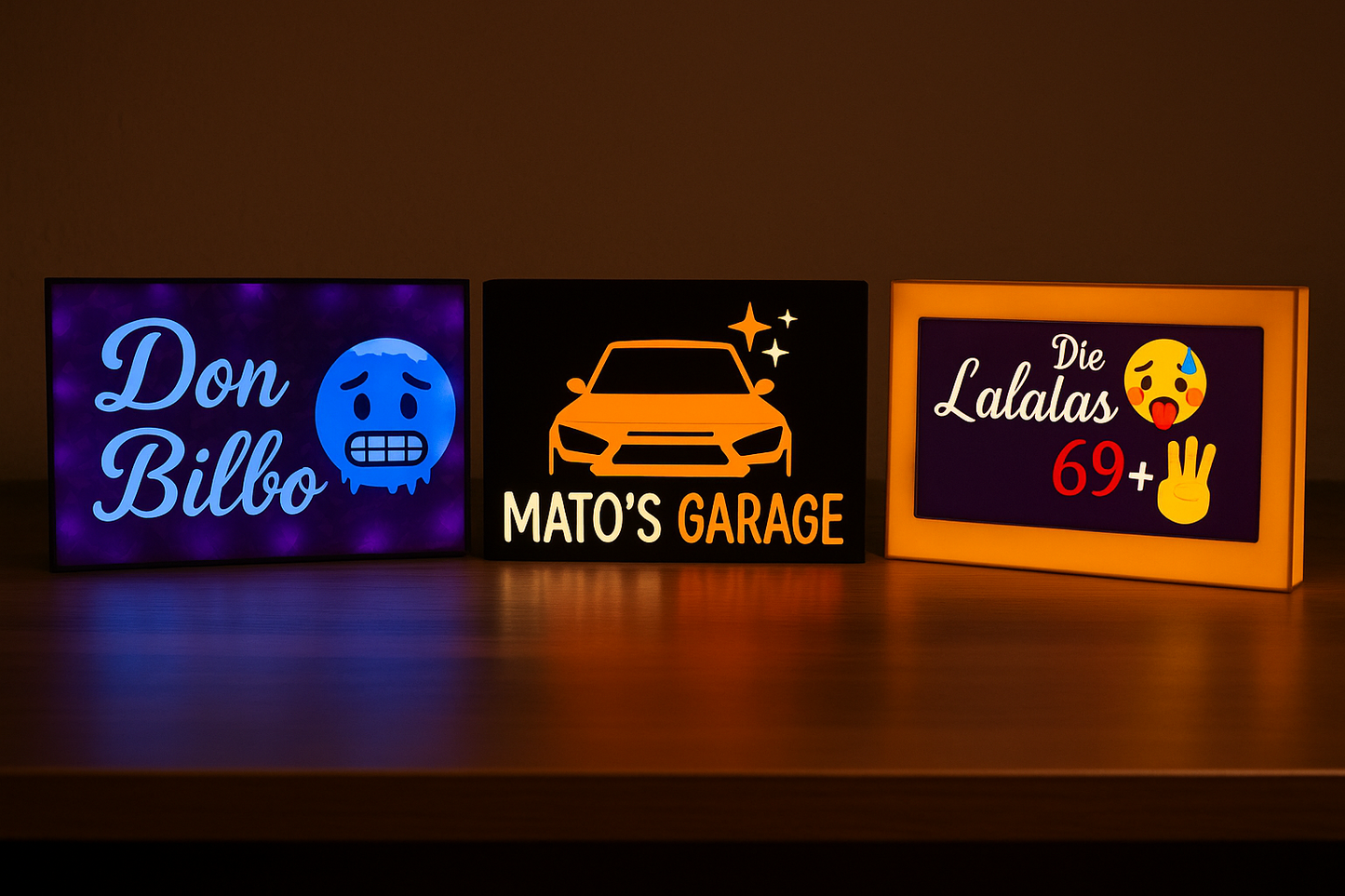 LEDs Rahmen - Personaliesiert - Firmenlogo Tiktok Insta ect