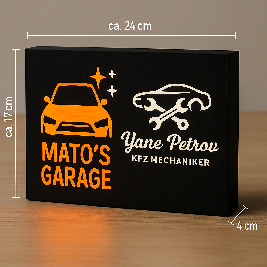 LEDs Rahmen - Personaliesiert - Firmenlogo Tiktok Insta ect