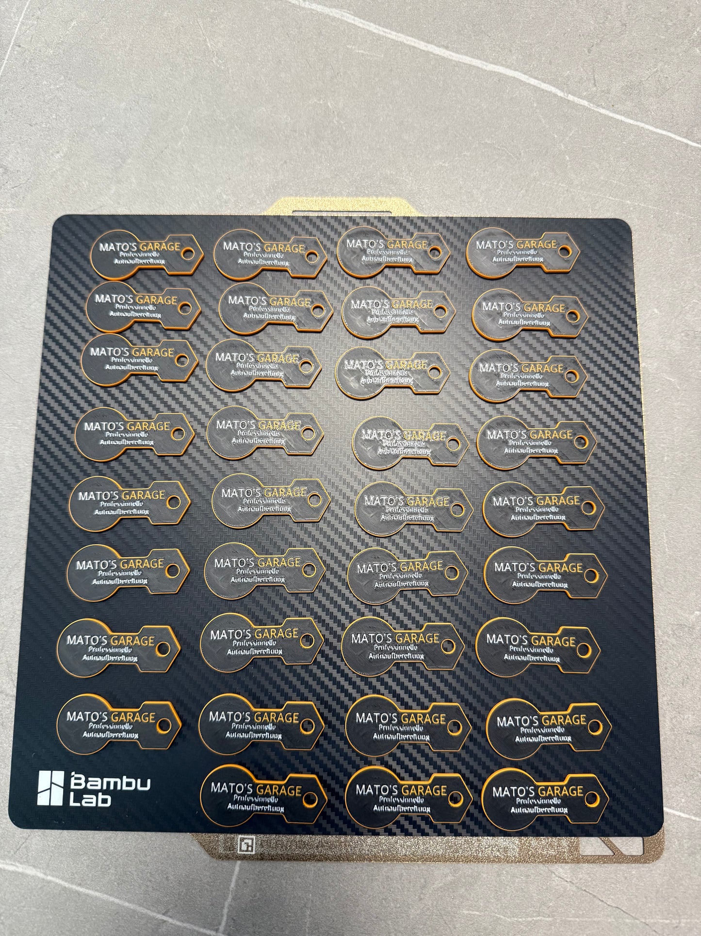 Personalisierte Einkaufswagenchips 3D gedruckt + graviert