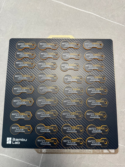 Personalisierte Einkaufswagenchips 3D gedruckt + graviert