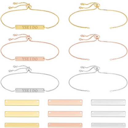 Personalisierbare Armbänder in 3 farben