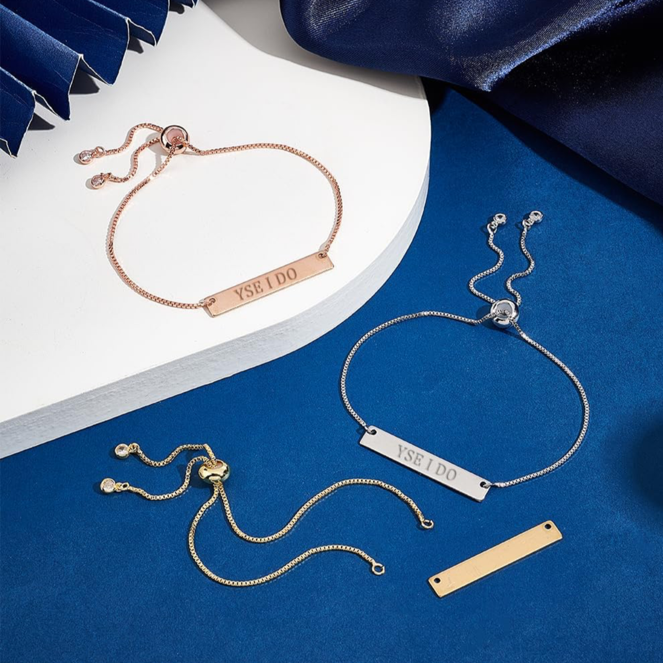 Personalisierbare Armbänder in 3 farben