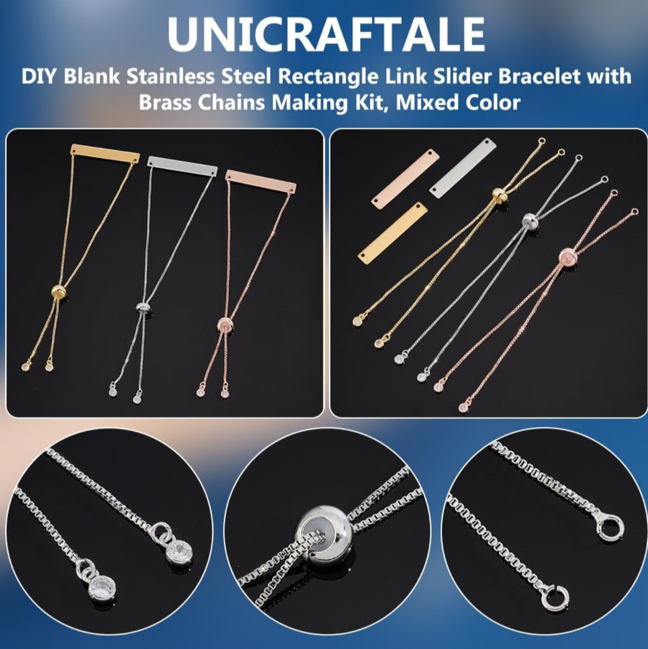 Personalisierbare Armbänder in 3 farben