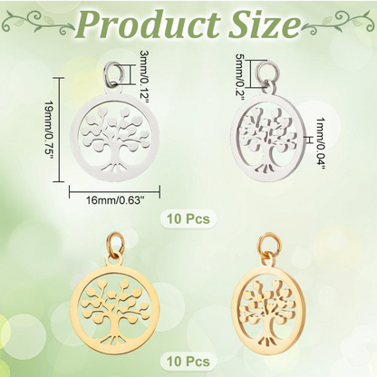 Baum des Lebens in Silber oder Gold