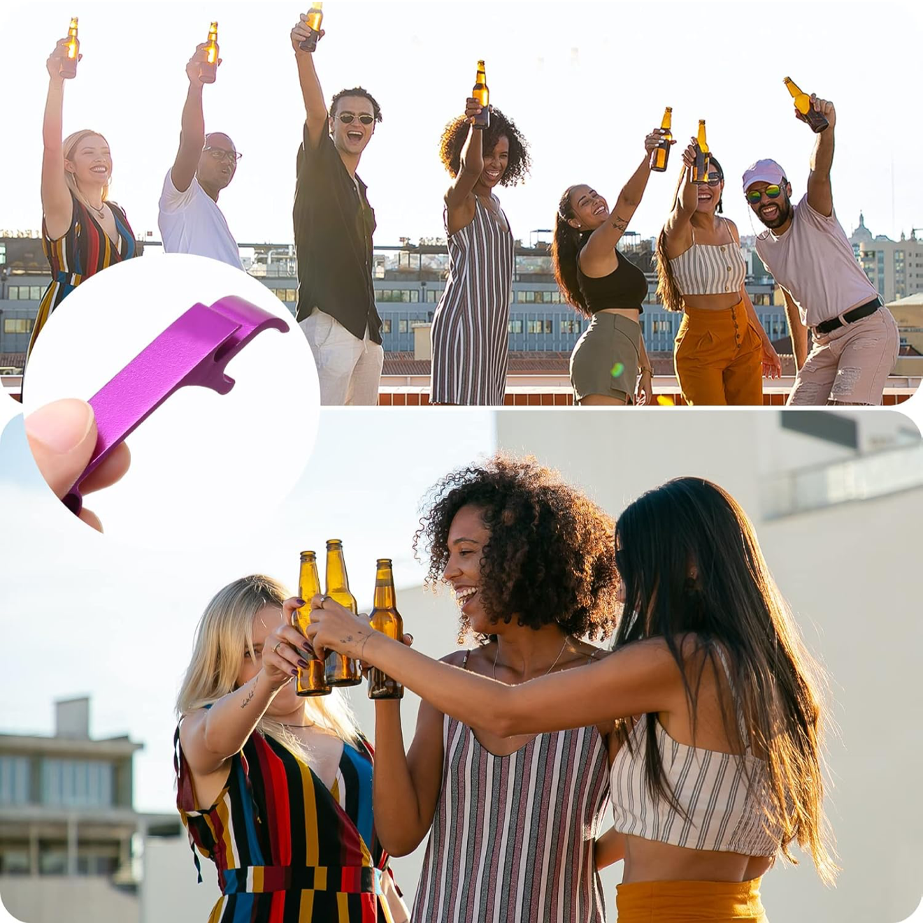 Flaschenöffner in verschiedenen Farben