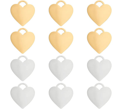 Herzanhänger aus Edelstahl – Gold oder Silber