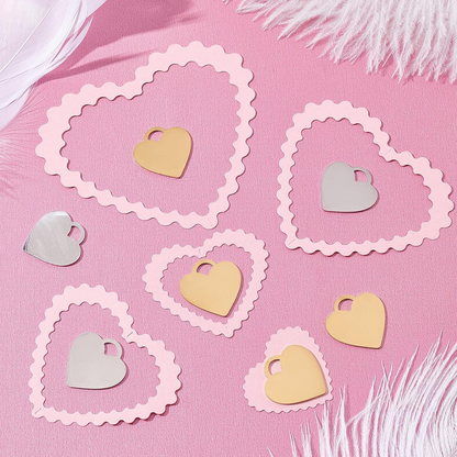 Herzanhänger aus Edelstahl – Gold oder Silber