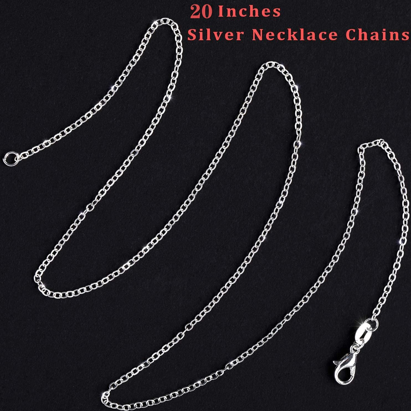 Halsketten in Silber und Gold 45cm