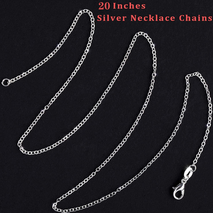 Halsketten in Silber und Gold 45cm