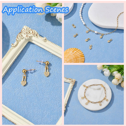 Herzförmiger Schloss-Anhänger mit funkelnden Steinen