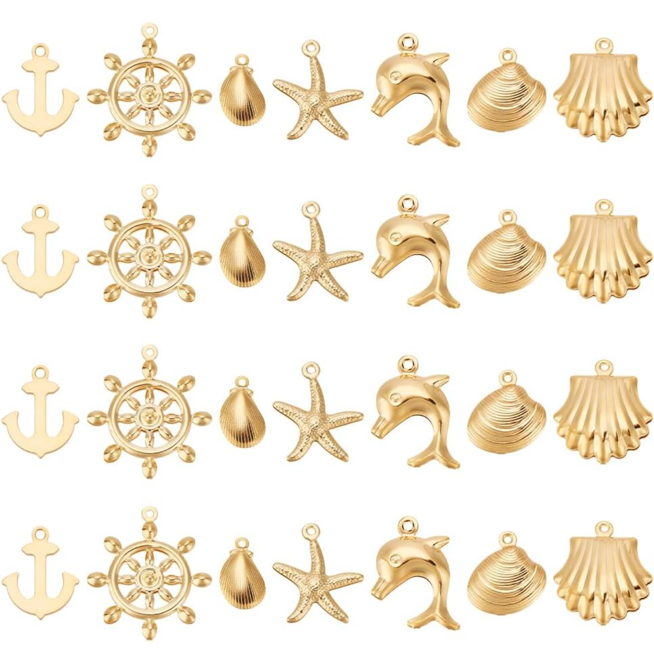 Verschiedene Anhänger gold - klein - mini