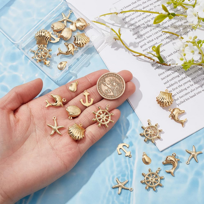 Verschiedene Anhänger gold - klein - mini