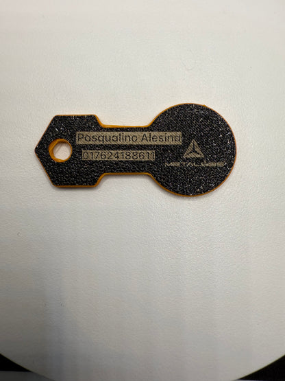 Personalisierte Einkaufswagenchips 3D gedruckt + graviert