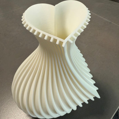Herzvase mit Stil  3D gedruckt