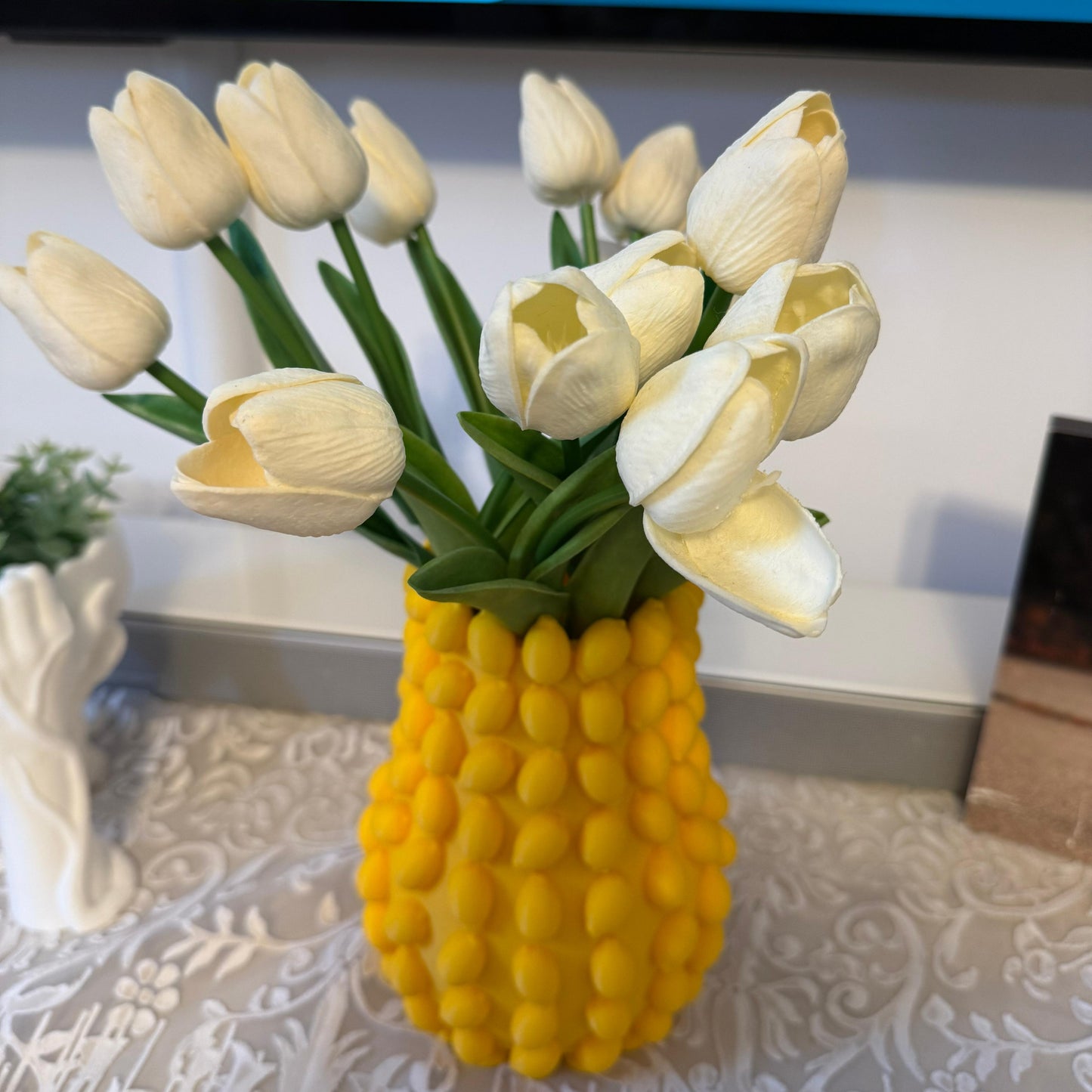 3D Gedruckte Zitronen Vase in 3 Größen