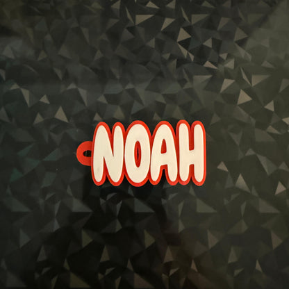 Personalisierte Namensschlüsselanhänger in 3D