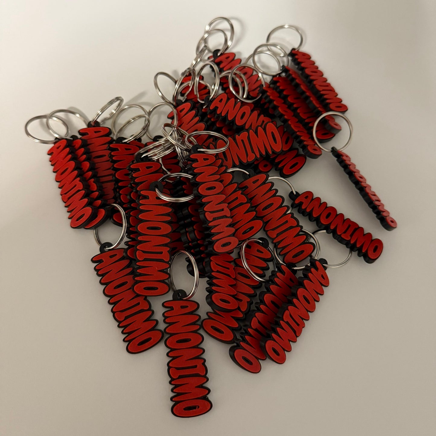 Personalisierte Namensschlüsselanhänger in 3D