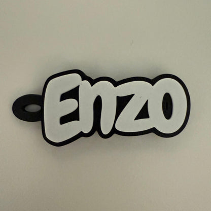 Personalisierte Namensschlüsselanhänger in 3D